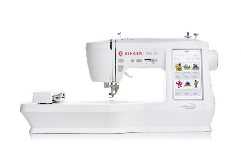 Singer SE9185 Computerized Embroidery Sewing Machine with Wi-Fi Enabled, 7-inch touch Screen (250 Built-in Stitches and 150 Embroidery Designs)