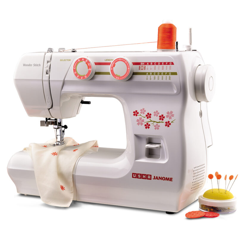 Usha Janome Wonder Stitch Automatic Zig-Zag Electric Sewing Machine