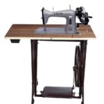 Singer Sewing Machine – Silver Girl Foot Basic with Sheet Metal Stand